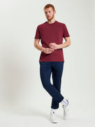 Signature Tee – Burgundy – Front view