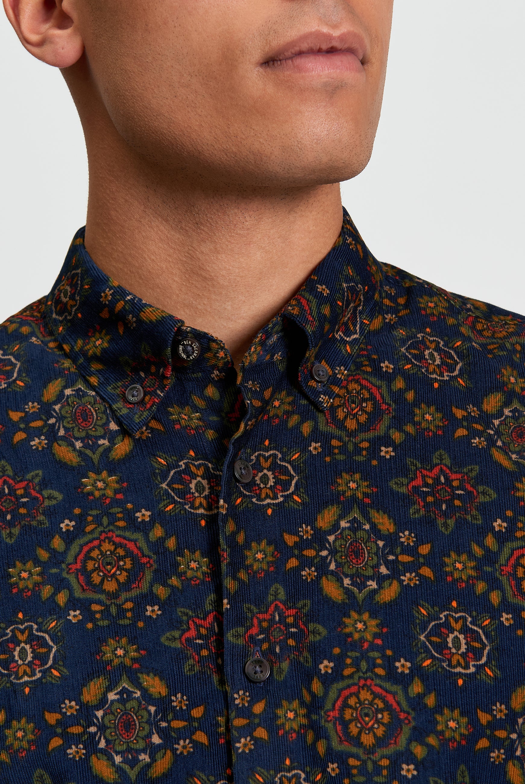 Foulard Print - Khaki - Close Up