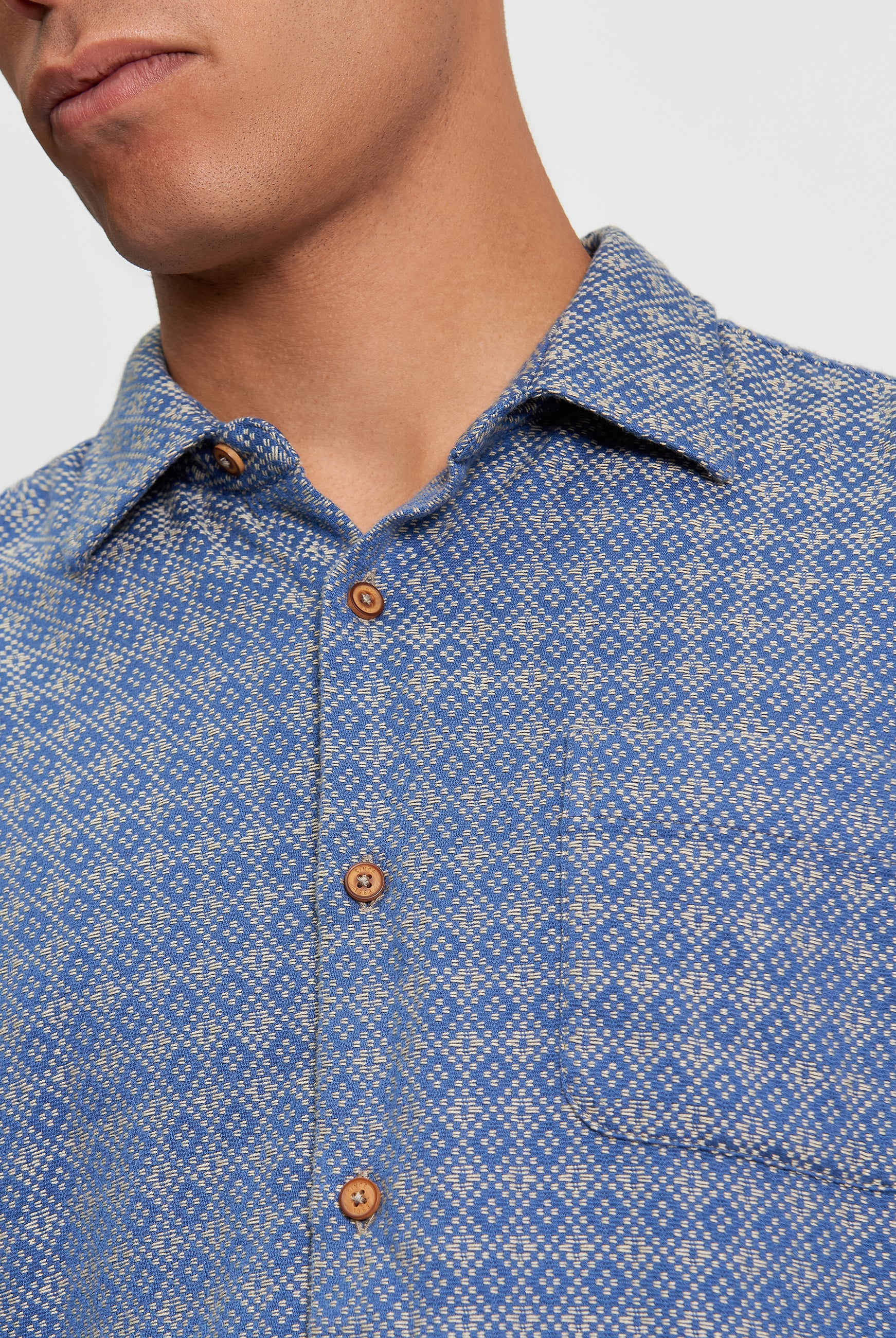 British Craft Geo - Riviera Blue - Close Up
