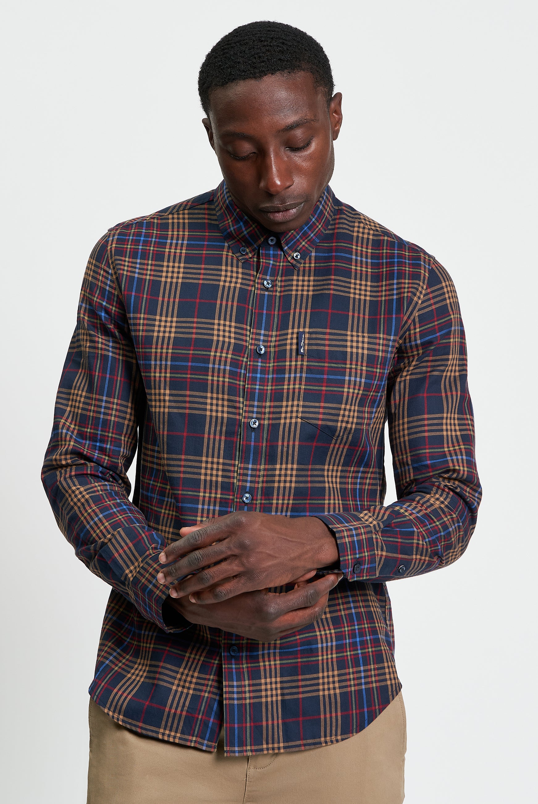 Multi Check - Dark Navy - Front