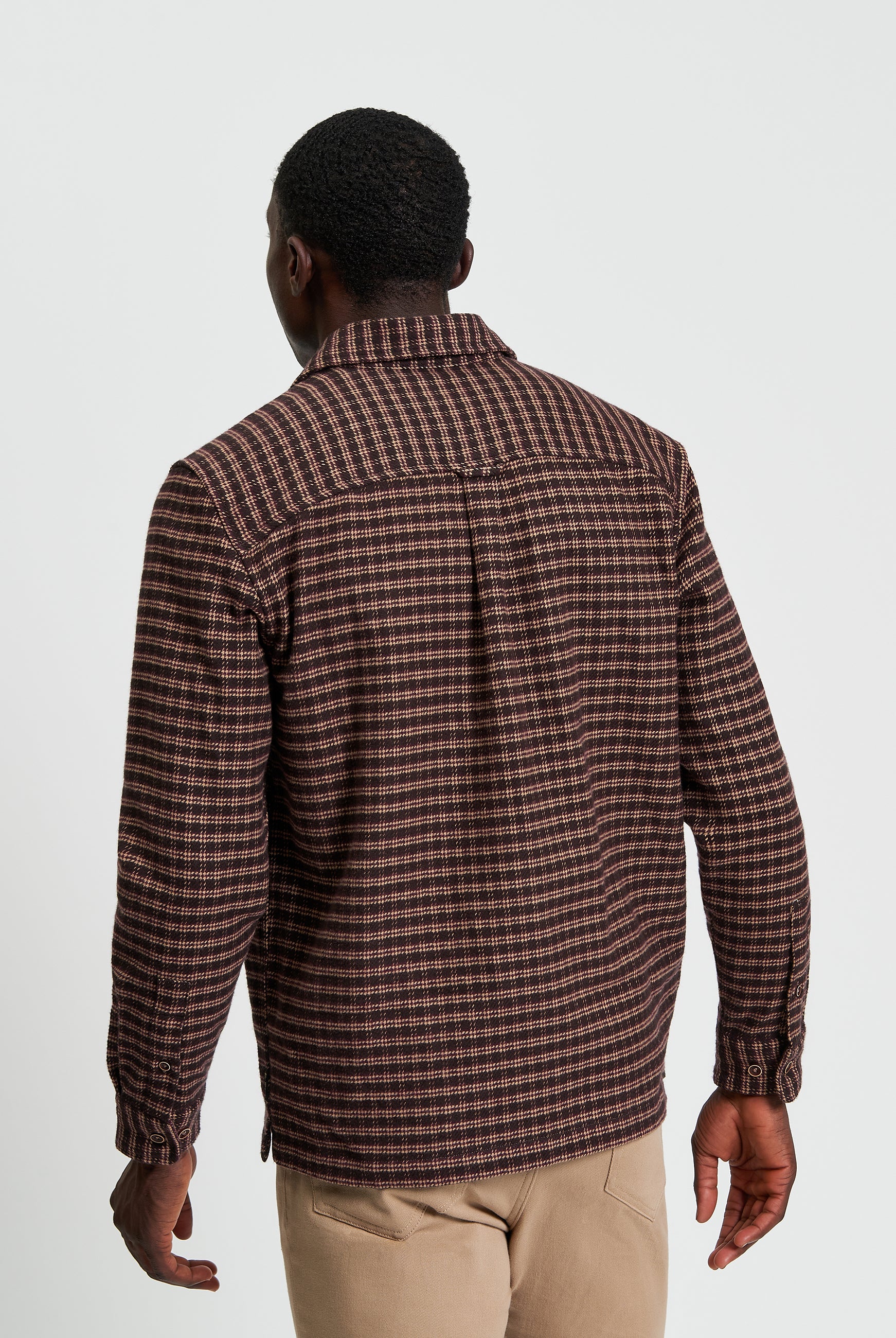 Puppytooth Overshirt - Bark - Back