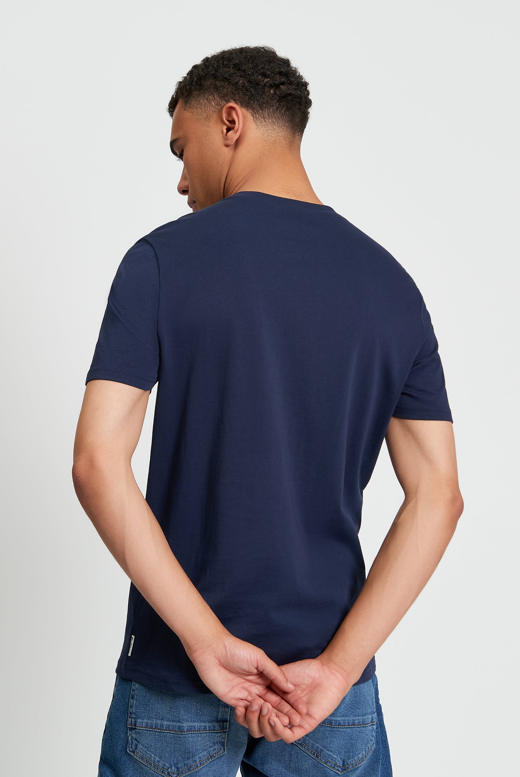 Floral Target - Dark Navy - Back View