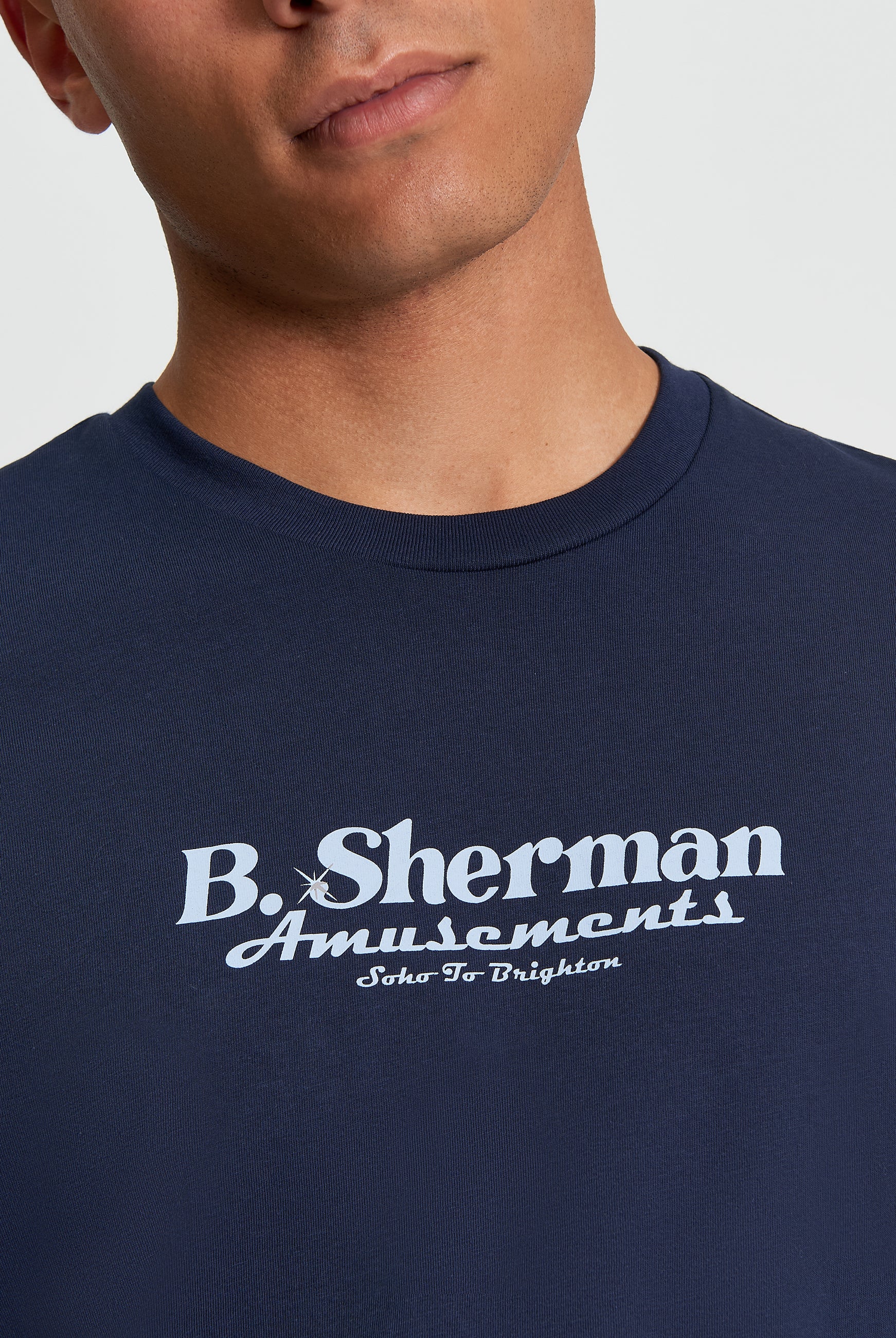 Pinball Tour Tee - Dark Navy - Detail View