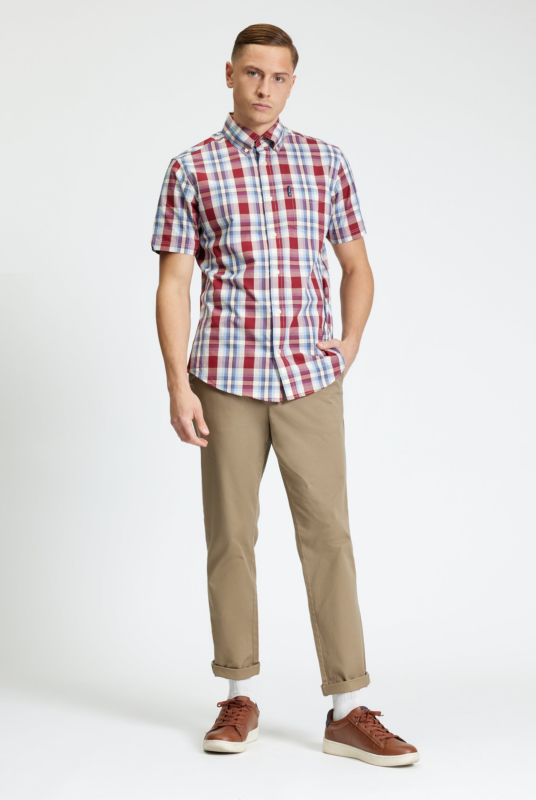 Classic Check – short sleeve shirt by Ben Sherman, featuring a modern plaid design and comfortable fit.