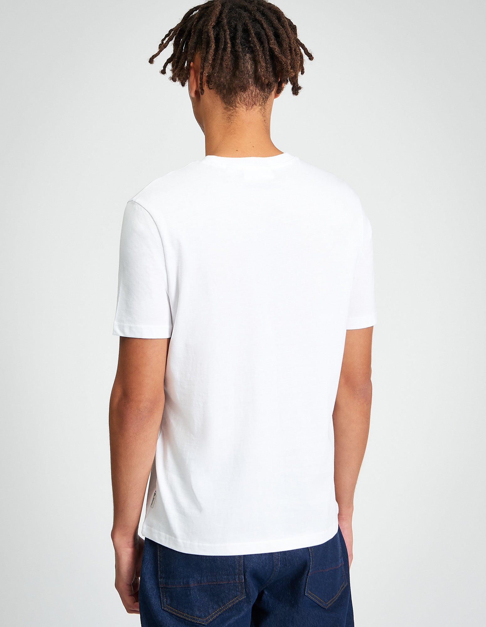 Post Card Tee – Men's regular fit t-shirt made from 100% organic cotton, featuring a postcard-inspired graphic.