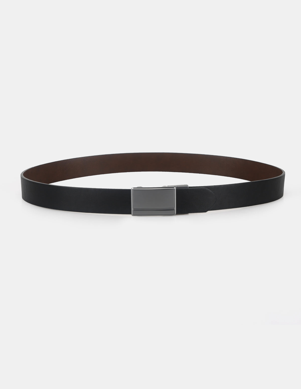 2 BUCKLE BELT SET – black leather belt with a sleek buckle.