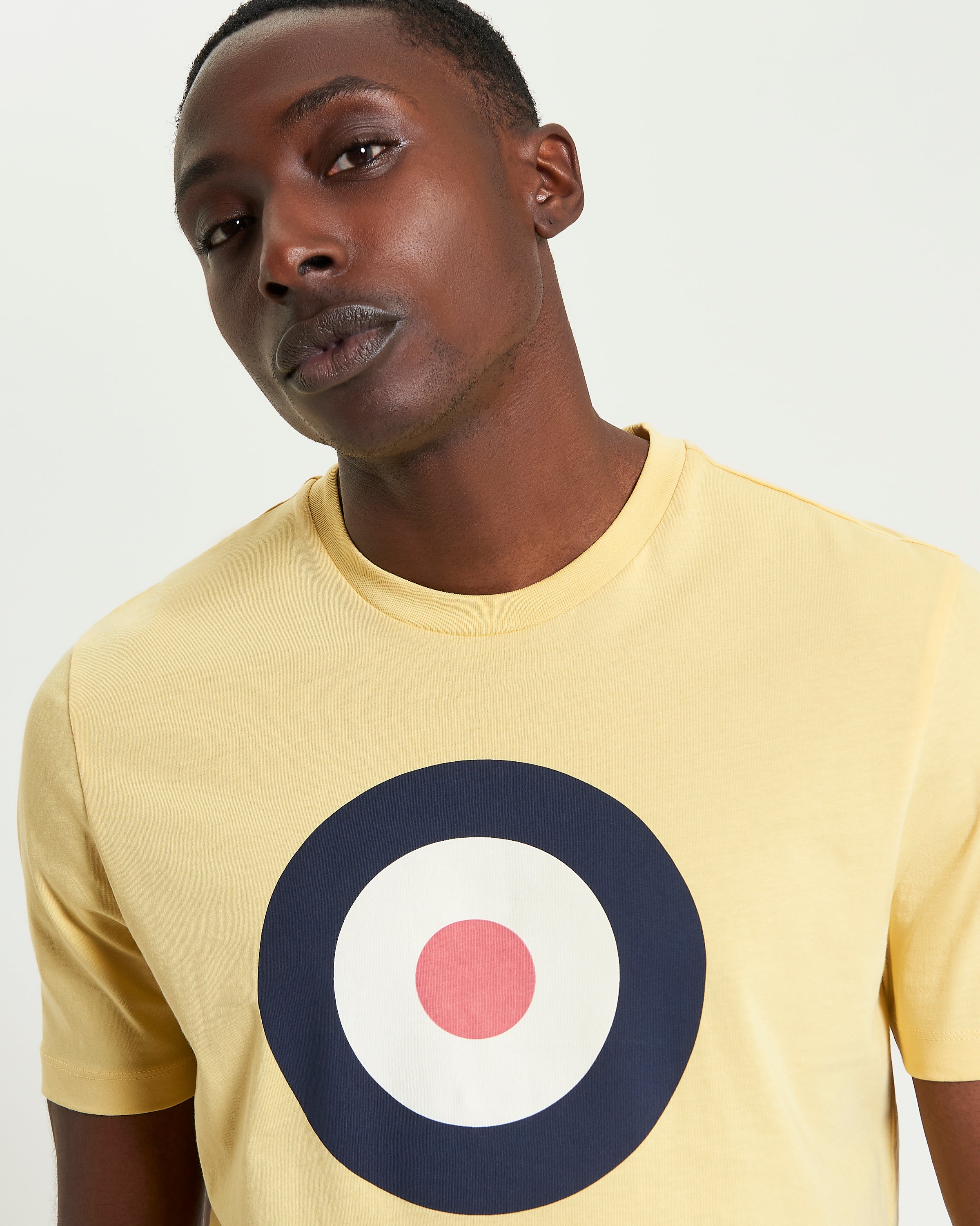 Signature Target Tee – Yellow – Crew Neck with Target Print