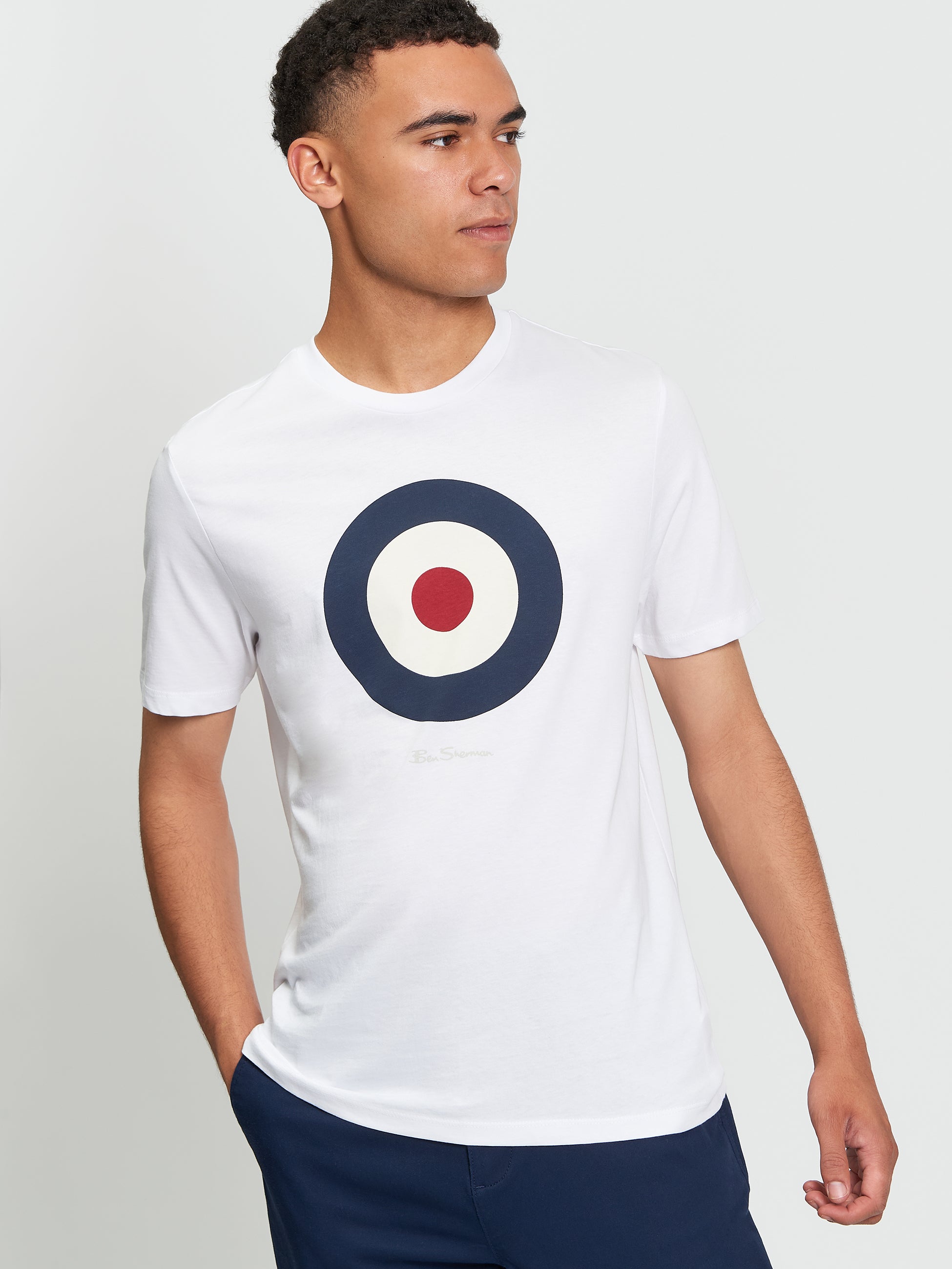 Signature Target T-Shirt White Graphic Tee