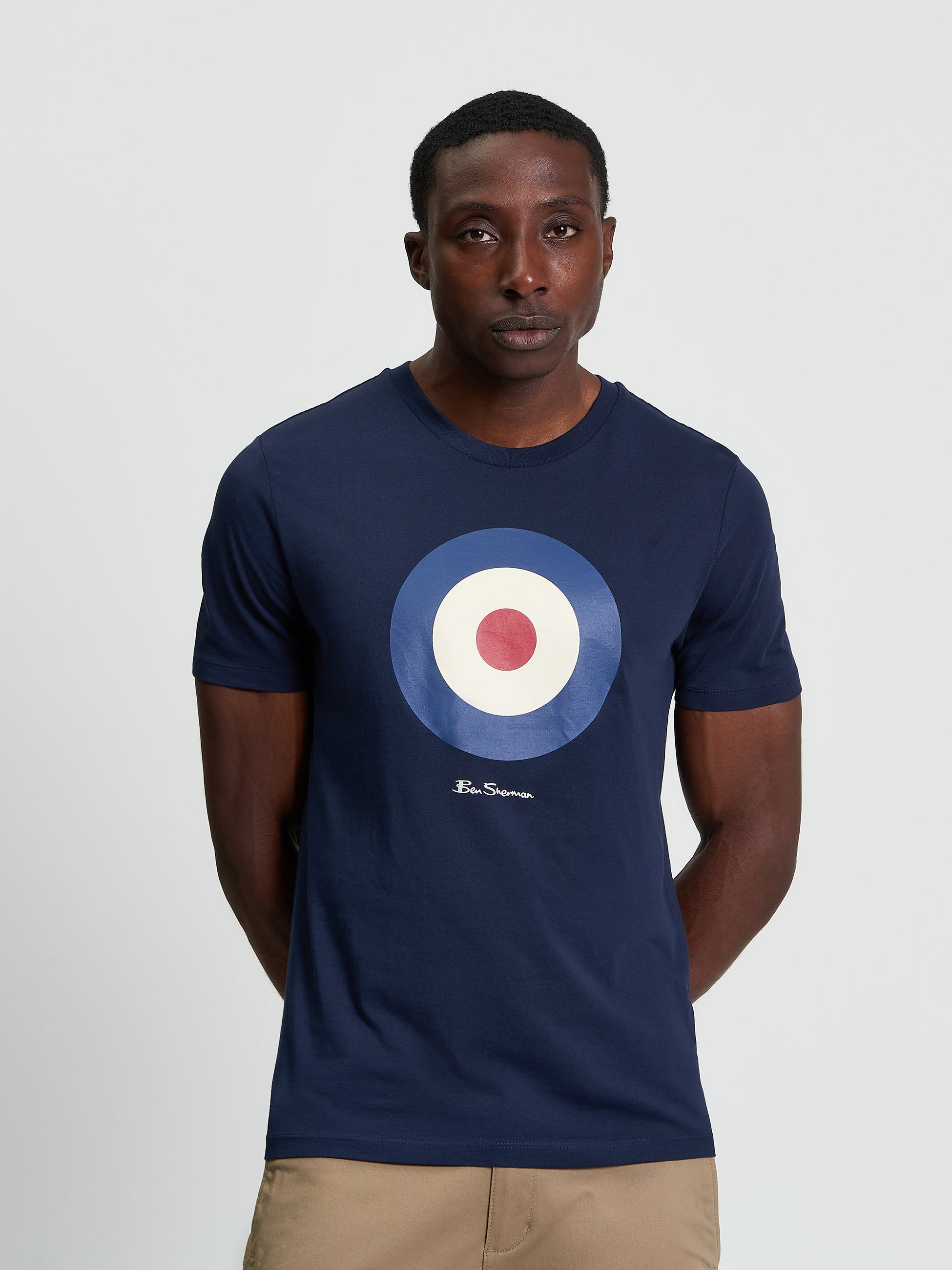 Signature Target T-Shirt Navy Graphic Tee