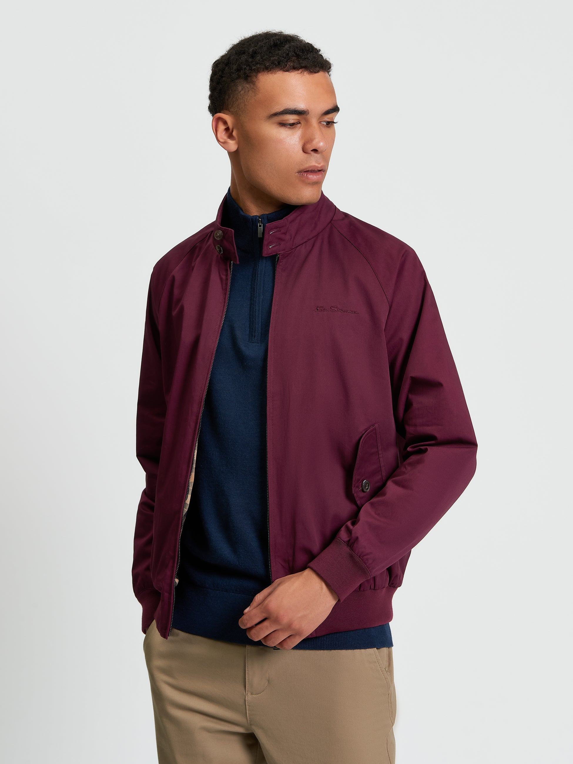 Bomber Jacket Harrington Burgundy
