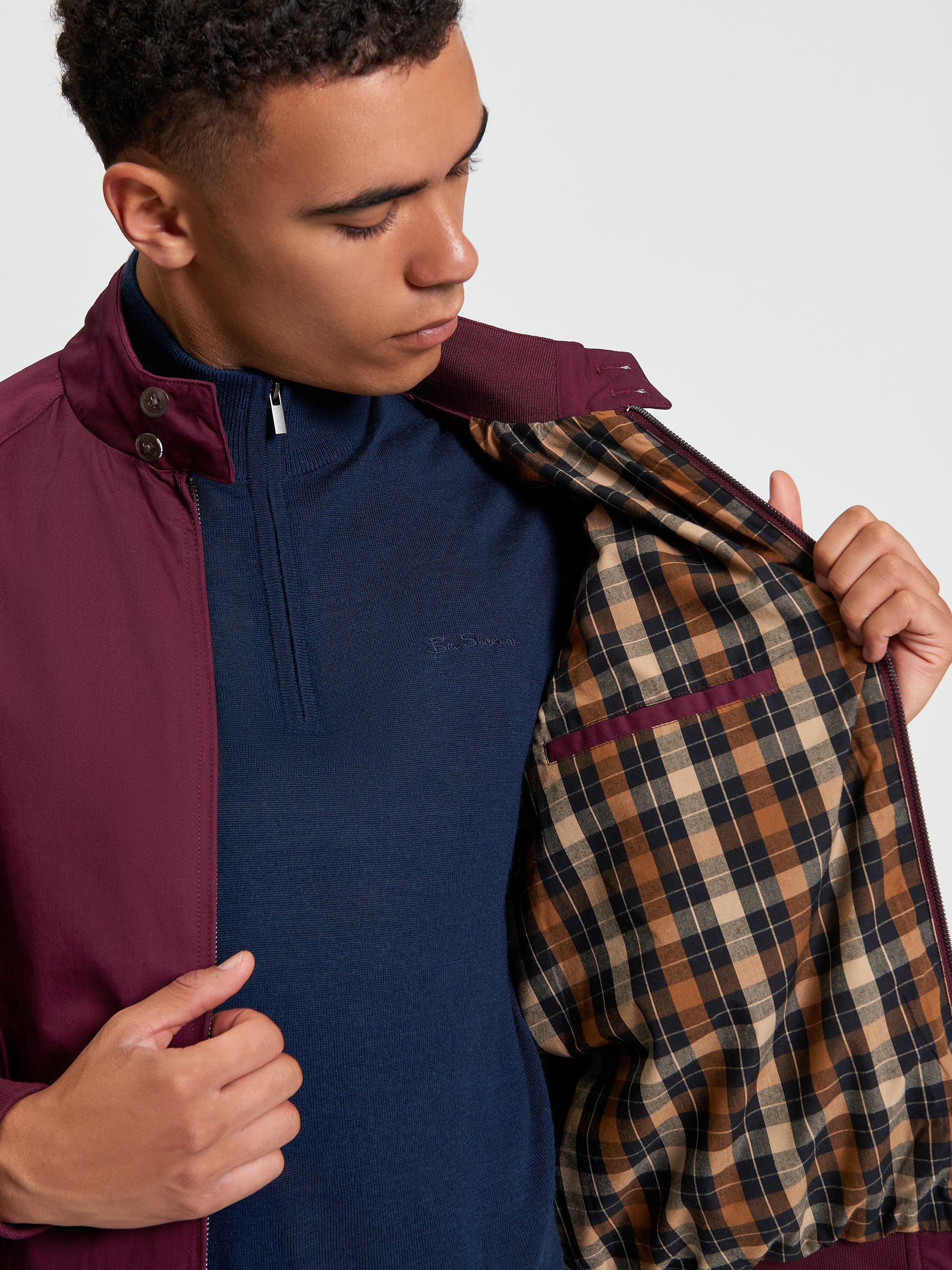 Bomber Jacket Harrington Burgundy