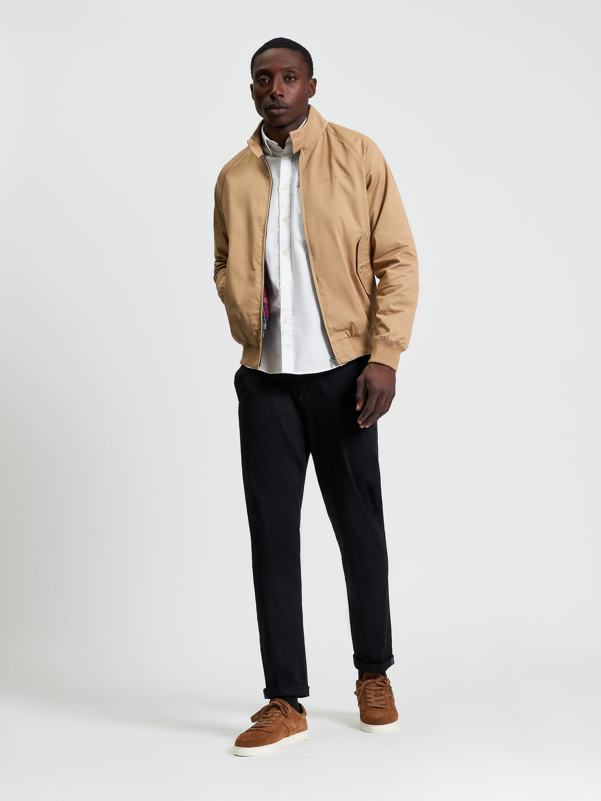Bomber Jacket Harrington Tan Beige