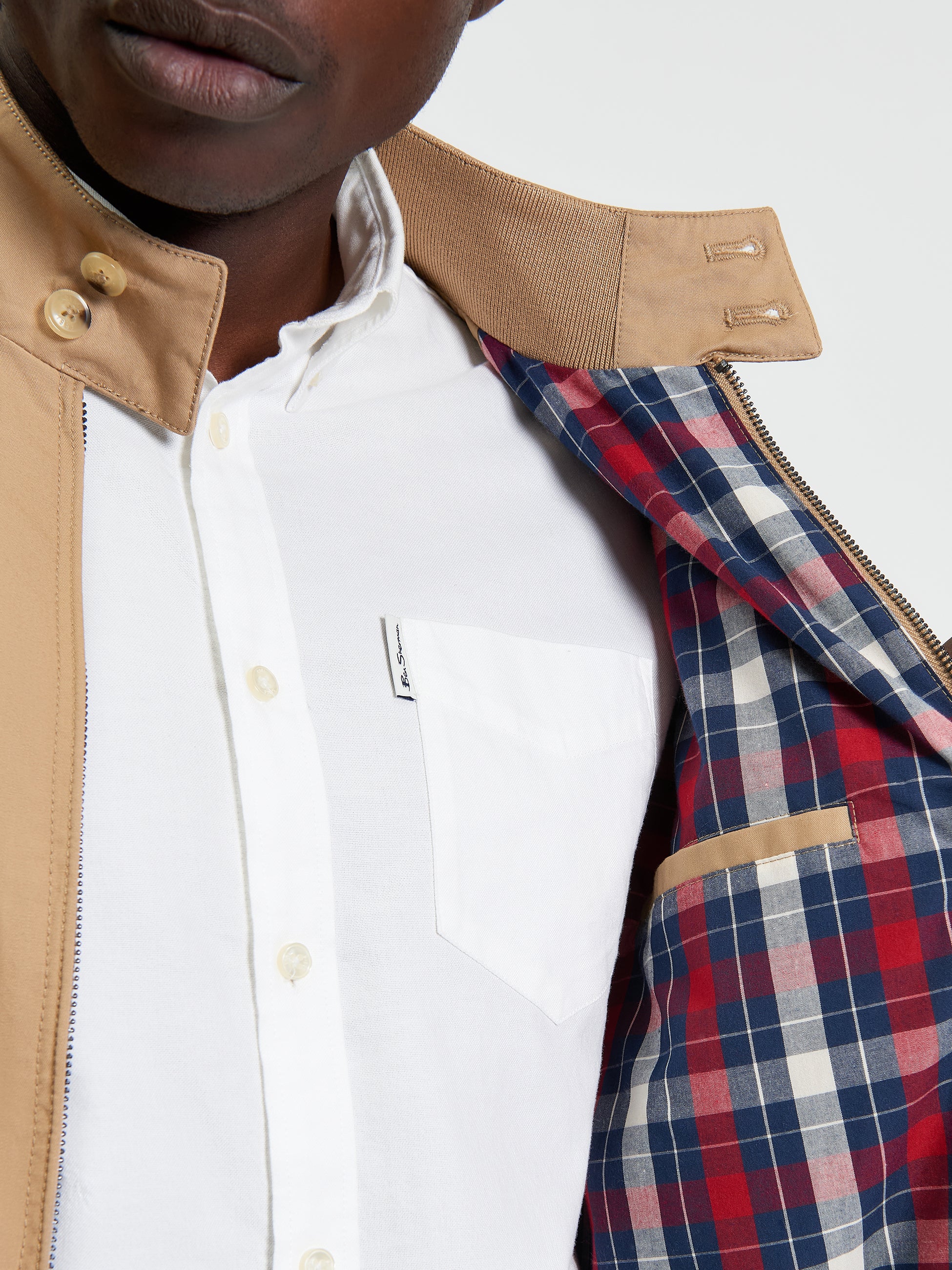 Bomber Jacket Harrington Tan Beige