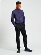 Gingham Check Lone Sleeve Shirt Red