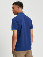 Signature Pique Polo - Blue - Back View