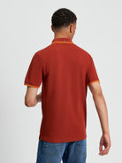 Signature Pique Polo - Burnt Orange - Back View