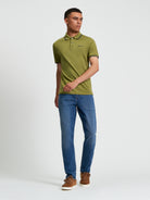 Signature Pique Polo - Green - Full Length