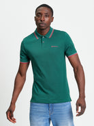 Signature Pique Polo - Dark Green - Front