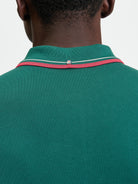 Signature Pique Polo - Dark Green - Close Up