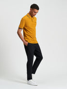 Signature Pique Polo - Mustard - Full Length