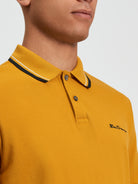 Signature Pique Polo - Mustard - Close Up