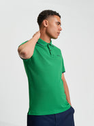 Signature Pique Polo - Hunter Green - Front View