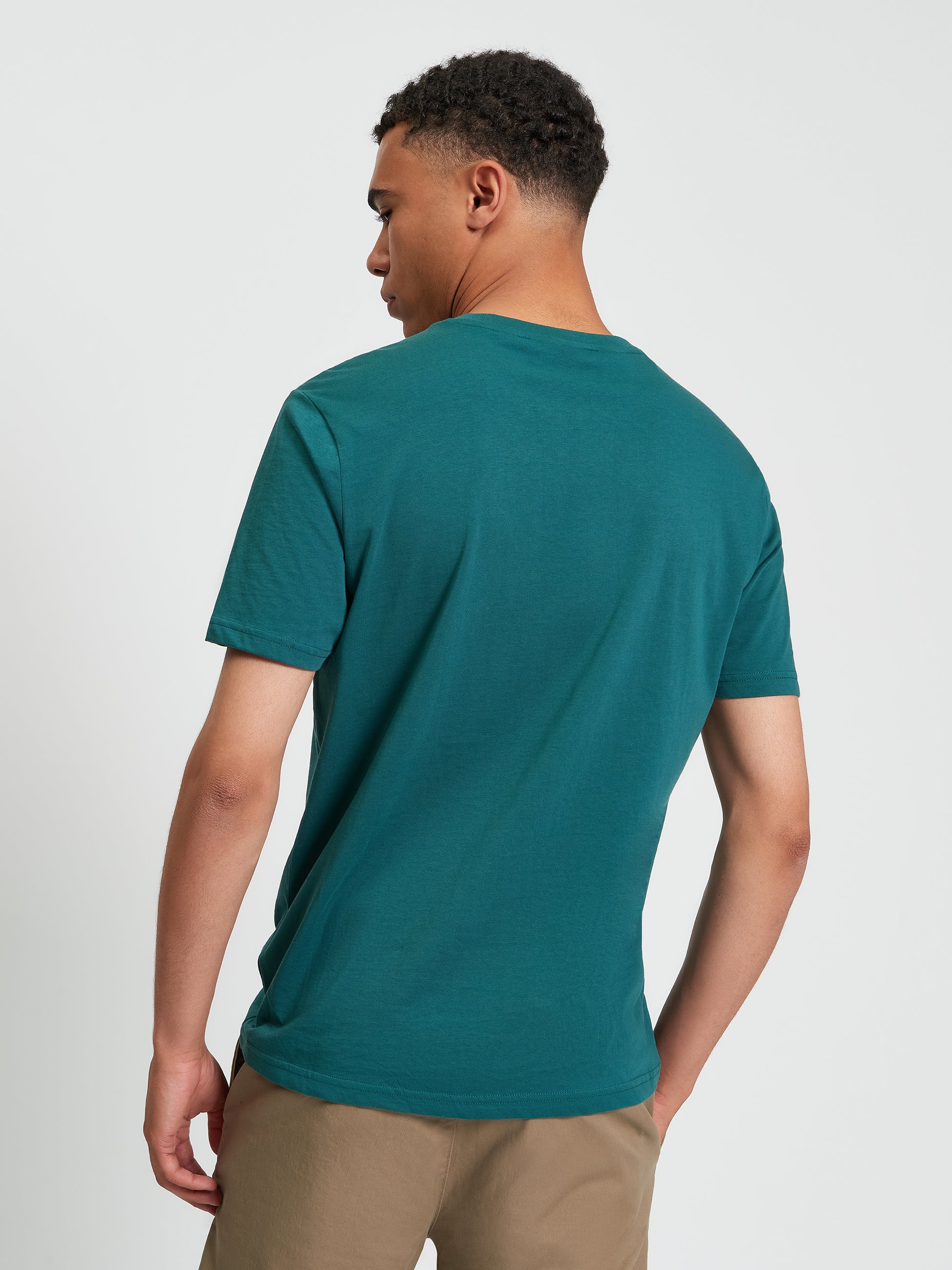 Signature Tee - Teal - Back View