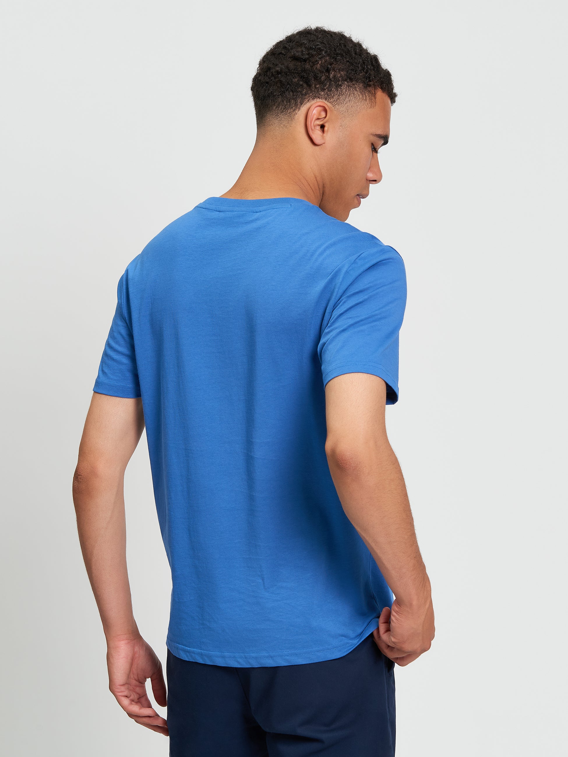 Signature Tee - Cobalt - Back View