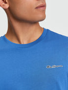 Signature Tee - Cobalt - Detail View