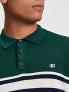Sport Block Polo - Dark Navy - Close Up