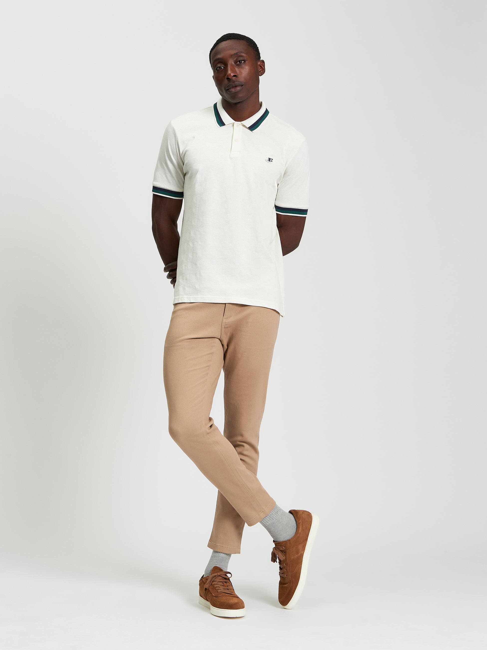 Fabric Interest polo White