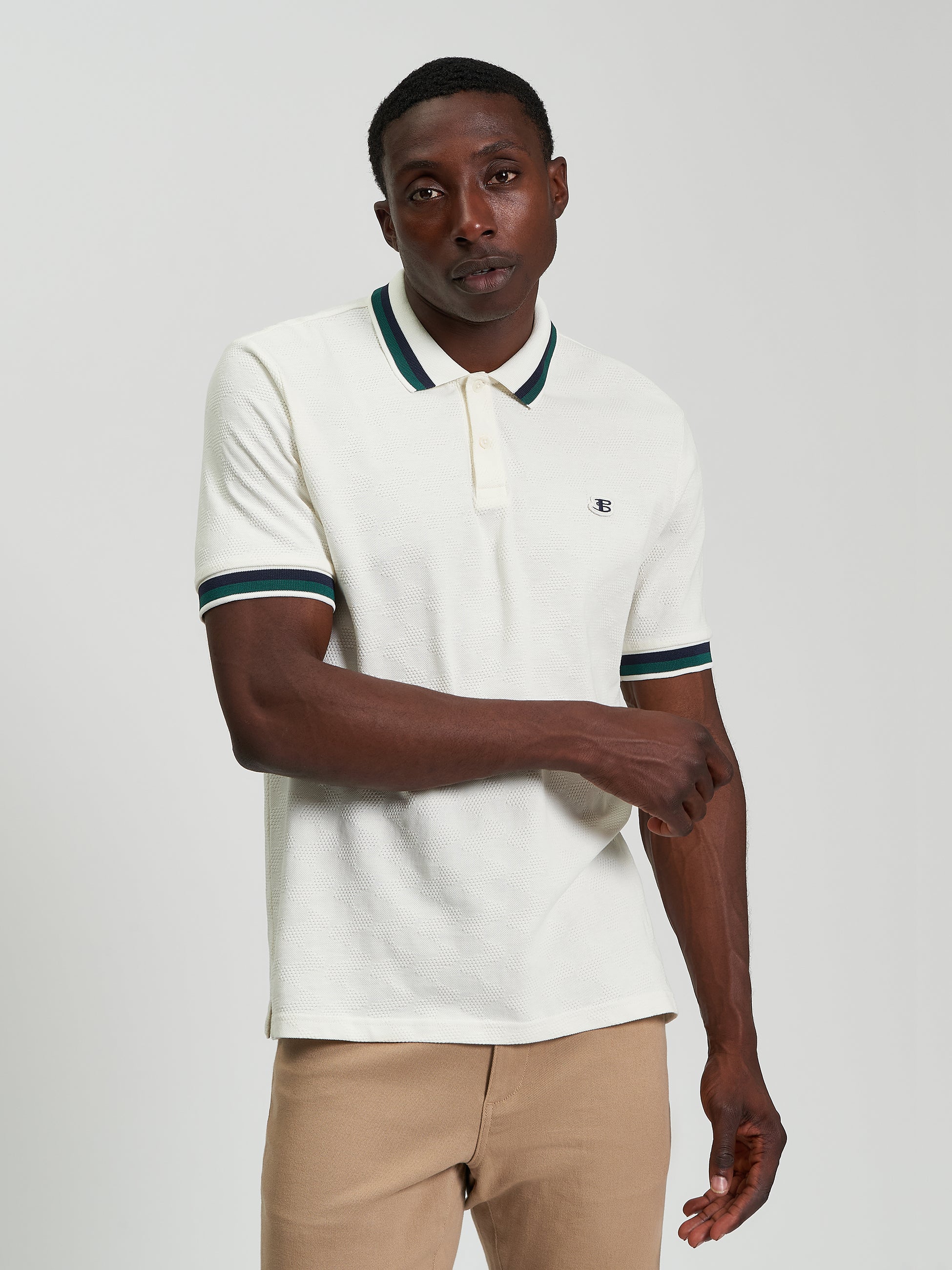 Fabric Interest polo White