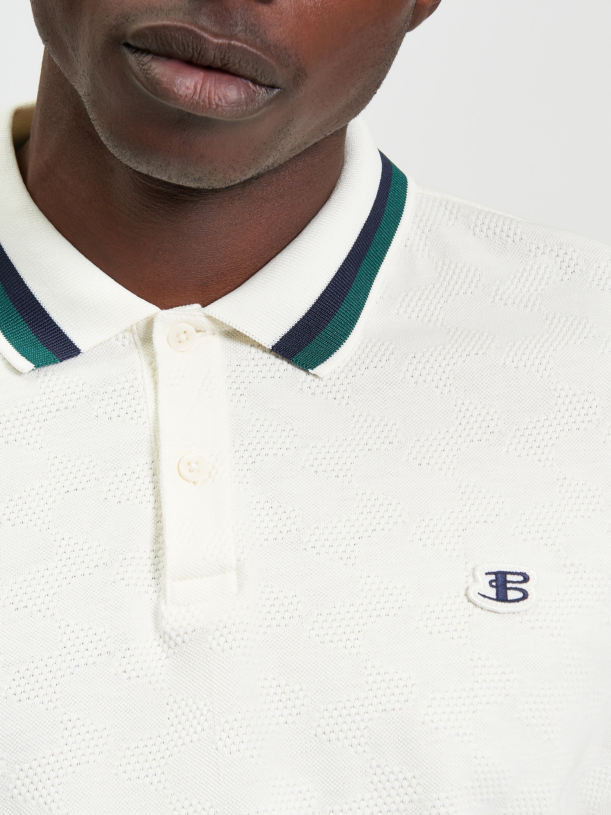 Fabric Interest polo White
