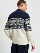 Mono Fairisle Crew - Ivory - Back
