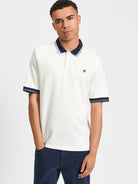 Block Colour Polo White