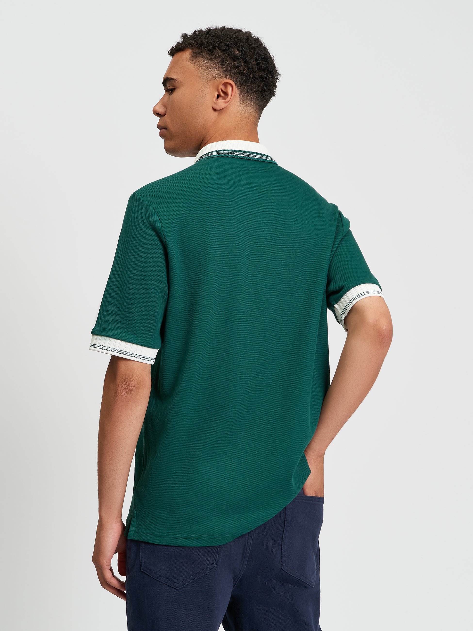 Block Colour Polo Green