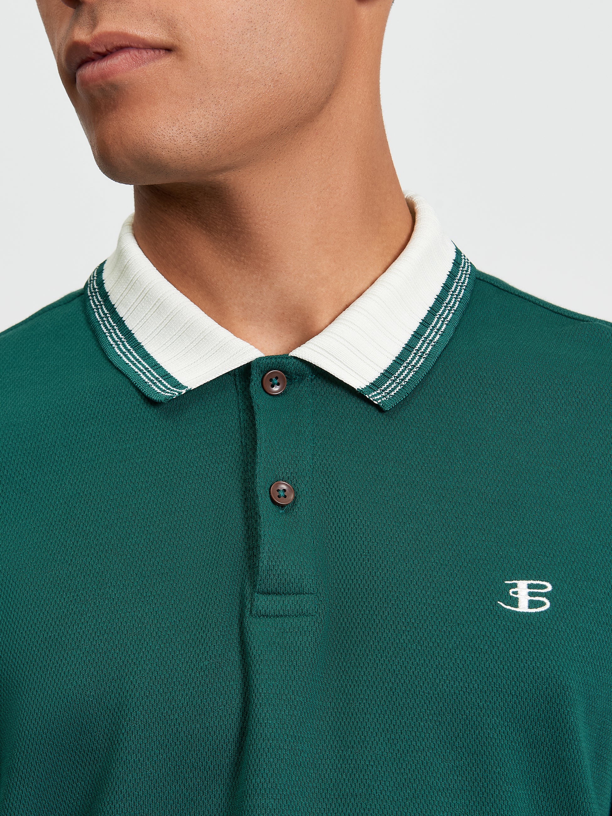 Block Colour Polo Green