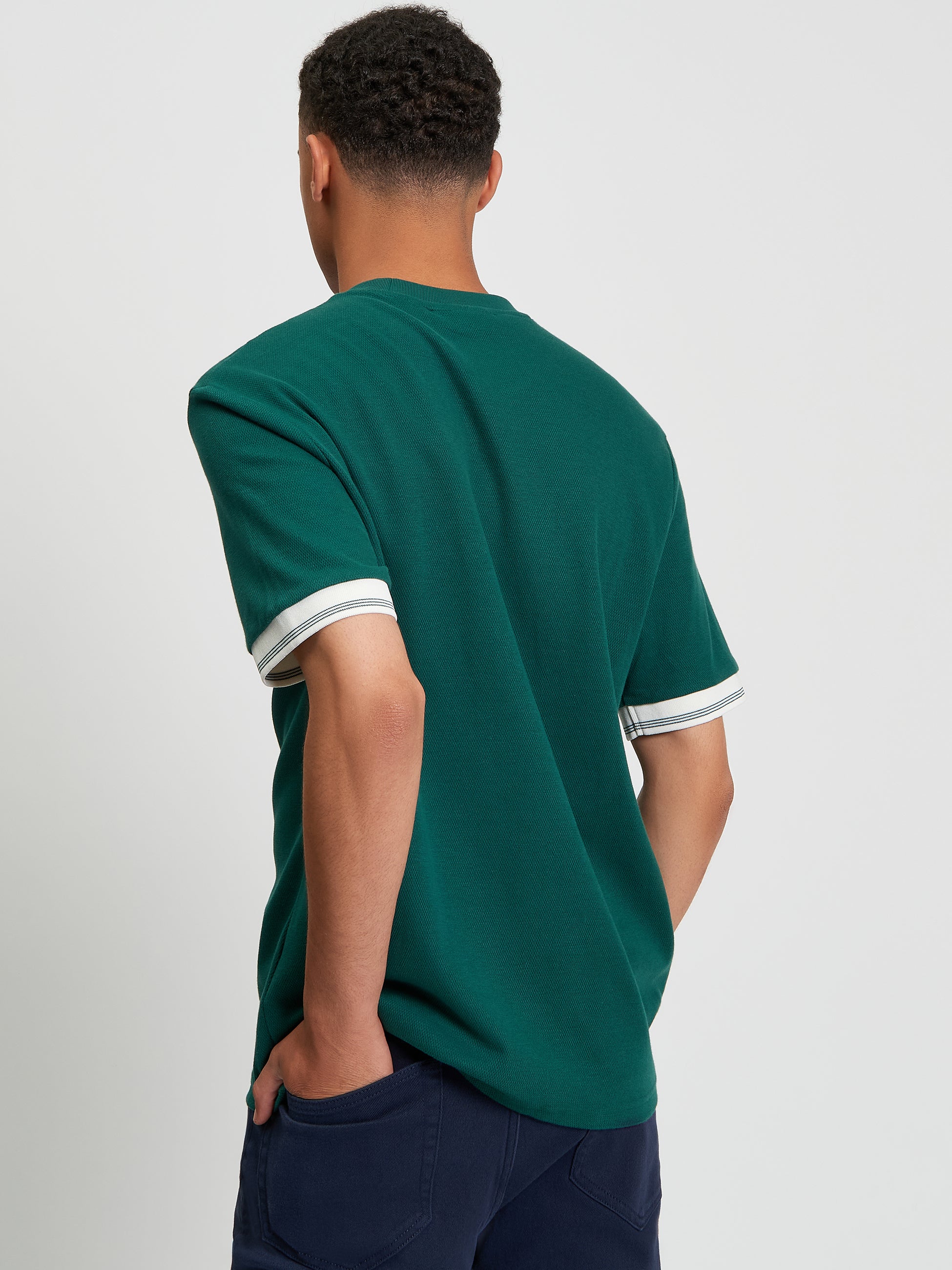 Textured T-Shirt Green