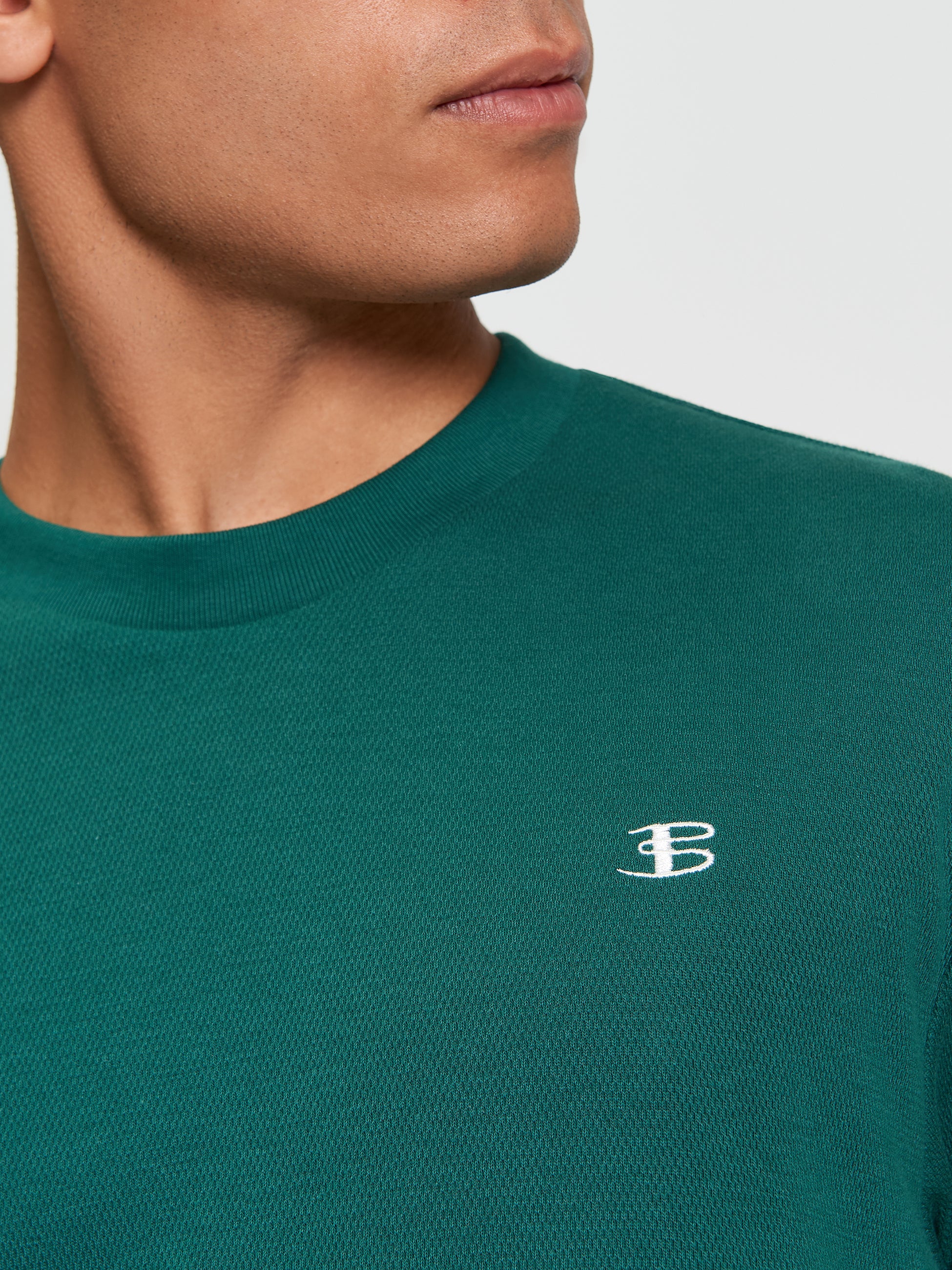 Textured T-Shirt Green