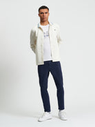 Long Sleeve Polo Top White