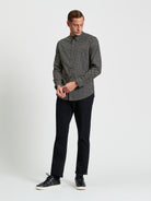 Printed Short Sleeve Shirt Black