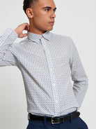 Printed Short Sleeve Shirt White