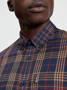 Multi Check - Dark Navy - Close Up