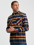 Brushed Ivy Check - Dark Navy - Front