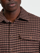 Puppytooth Overshirt - Bark - Close Up