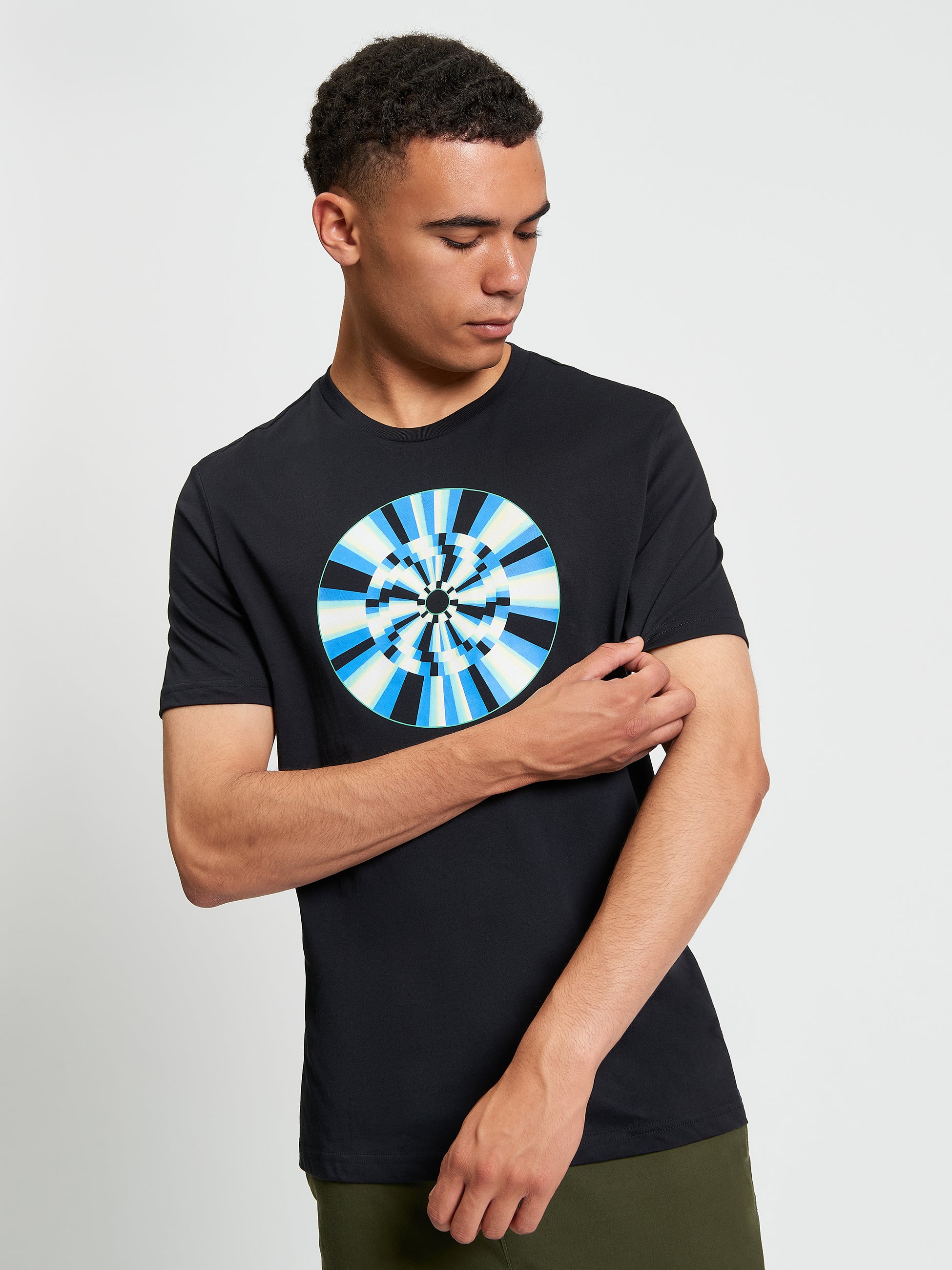 Disk Targer Graphic T-Shirt Black
