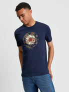 Floral Target - Dark Navy - Front View