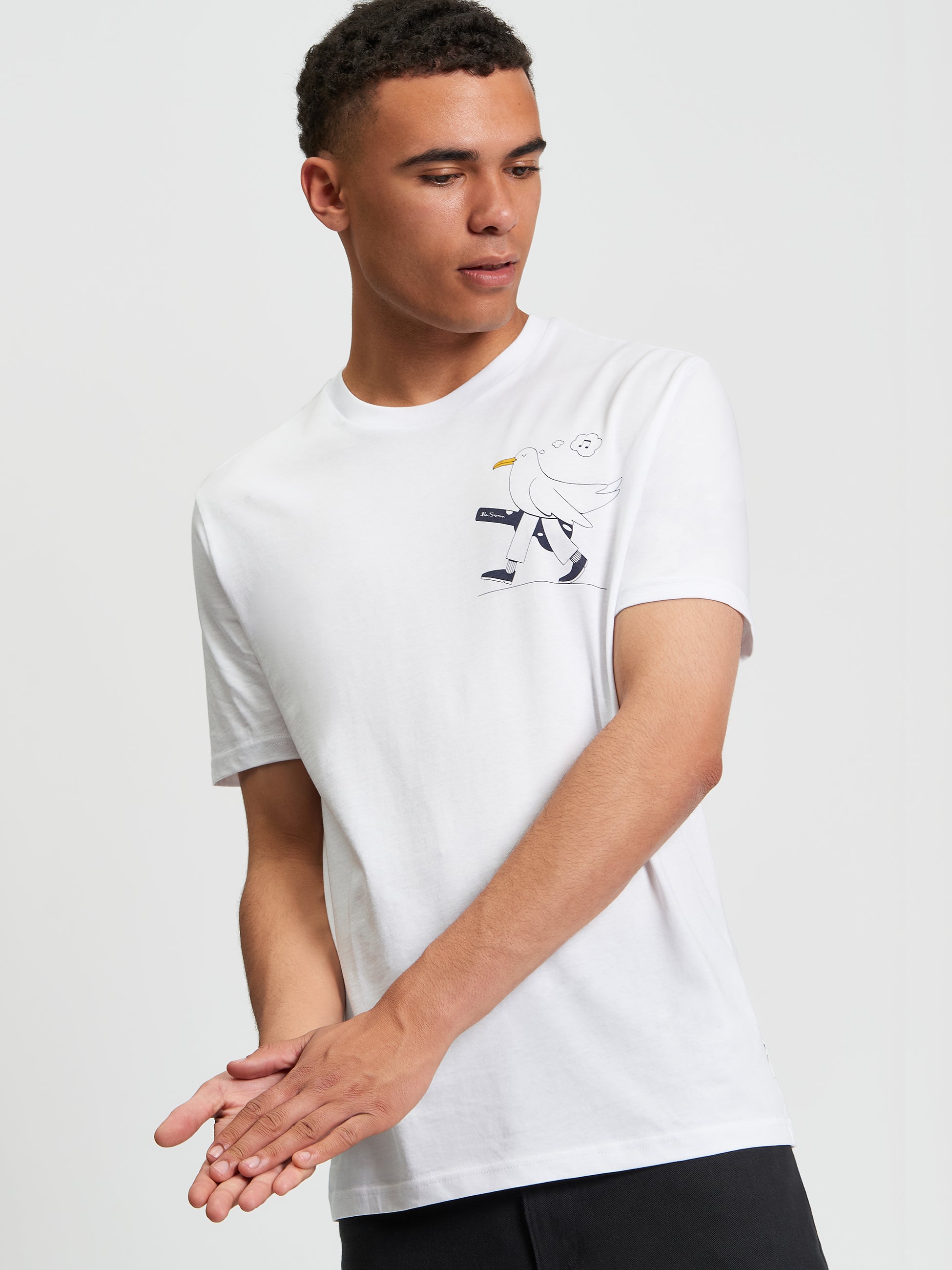 The Busker - White - Front View