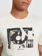 Turn Tables Print T-Shirt White