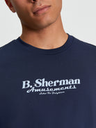 Pinball Tour Tee - Dark Navy - Detail View